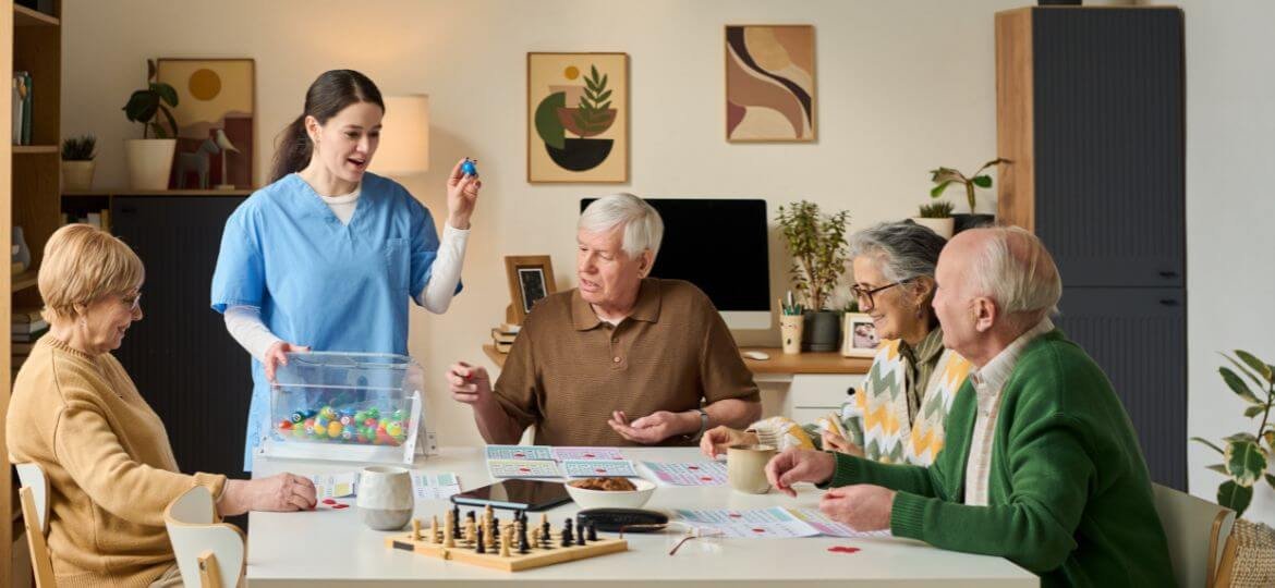 socializing for elderly in nursing home